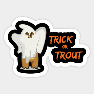 Halloween Scary Bear Trick or Treat Pun Sticker